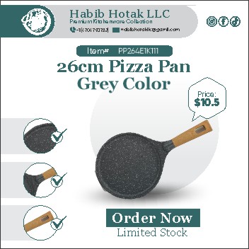 26cm Pizza Pan Grey Color